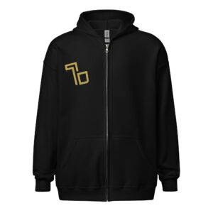 Unisex TB Front & Back Logo Zip Hoodie